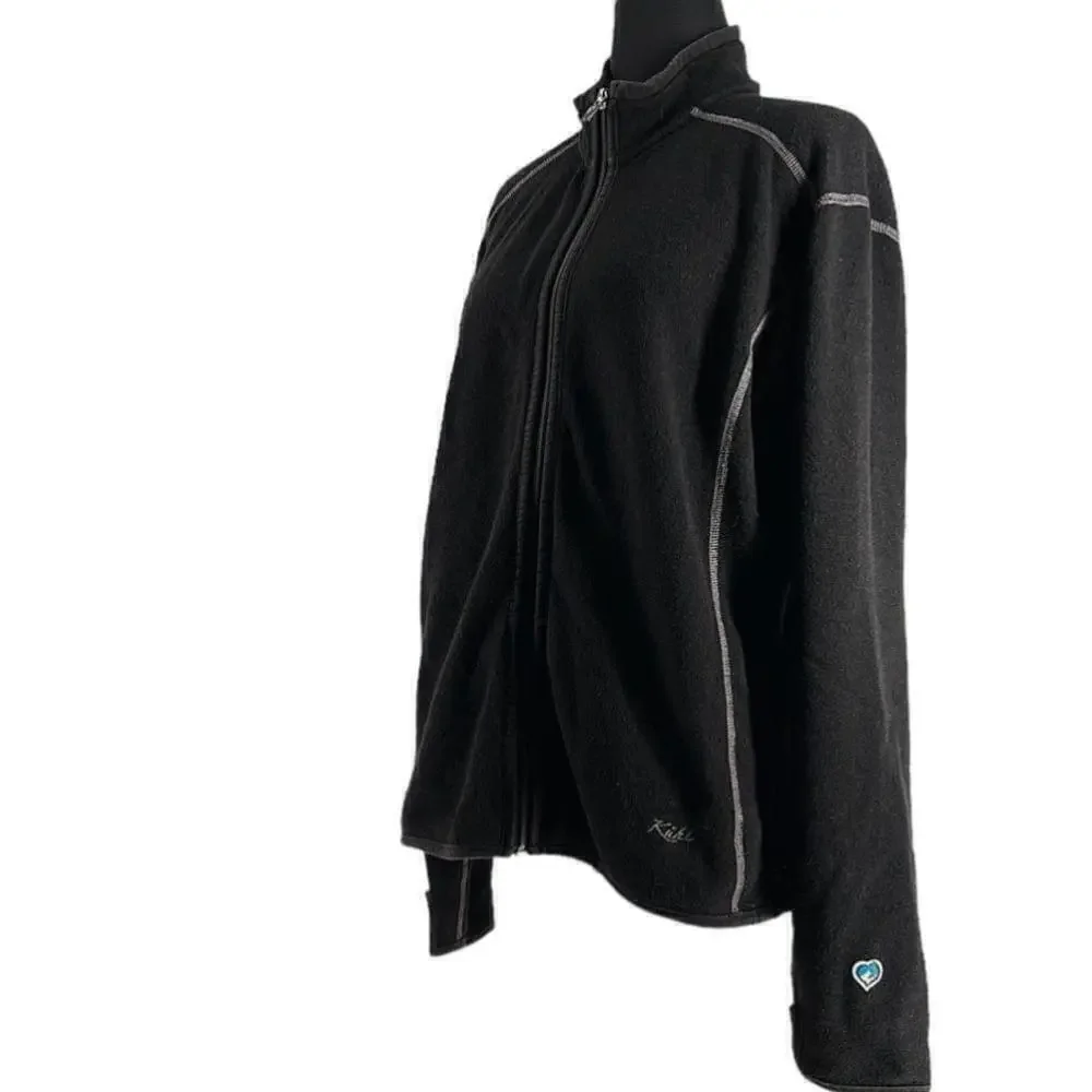 Kuhl Tara Fleece Jacket layering mid weight alfpaca moisture wicking sz xl